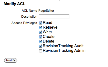 PageEditor ACL PageEditor ACL